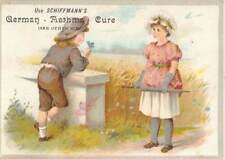 Victorian Trade Card 1880s Schiffmann's Asthma Cure Children in Field VTC-i17 picture