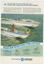 Chrysler Crew Cabin Cruiser Chrysler Utility Runabout New in 1968 Vintage Ad  picture