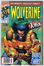 Wolverine #115 FN+ Newsstand Variant Signed by Larry Hama 1997 Marvel Comics picture