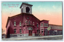 1913 Turn Verein Hall Syracuse New York NY Antique Posted Postcard picture
