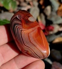 MADAGASCAR DISPLAY AGATE 2.3oz EXCELLENT CANDY BANDING ONYX SHOW AGATE picture