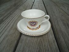 VTG LOUISIANA STATE UNIVERSITY LSU COLLEGE COFFEE CUP AND SAUCER BUY IT NOW NICE picture