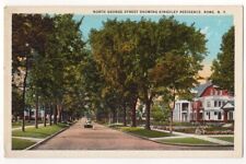 Rome New York c1920's North George Street, Kingsley Residence, vintage car picture