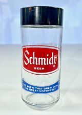 Vtg SCHMIDT BEER GLASS SALT SHAKER ~ Brew That Grew w/ The Great Northwest VGC picture