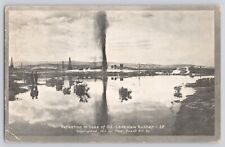 Postcard California Lakeview Gusher & Reflection In Lake Of Oil  Antique c1910 picture