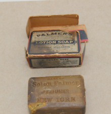 Vintage Palmer's Lotion Soap Bar w/ Partial Box picture