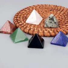 20MM Natural Quartz Multiple Stone Pyramid Chakra Healing Reiki Crystal Towers picture