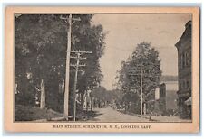 c1910's Main Street Dirt Road Schenevus New York NY, Looking East Postcard picture