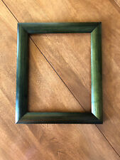 VTG 1980's-90's Solid  Green Wood Picture Frame,  Pine maybe?,  8