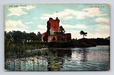 Ross Castle Killarney County Kerry Ireland Reflections Ruins PM Vintage Postcard picture