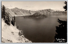 RPPC Postcard~ Crater Lake~ Oregon~ Photographer PAT picture