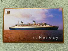 Norwegian Cruise Line Lg Postcard ss NORWAY (ex ss France) Cruise Ship, Unused picture