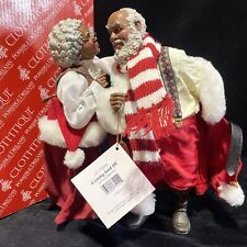 2006 Clothtique Possible Dreams African American Santa LOVING SEND OFF 57-71244 picture