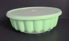 Vintage Tupperware 3 Piece Jello Mold/Jel-Ring Mold/Ice Ring~Green~FREE SHIPPING picture