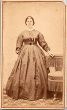 Antique c1860s CDV Photograph  Woman with civil war stamp picture