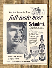 Newspaper Print Ad Schmidt's Beer 1960 Philadelphia Pennsylvania #0073 picture