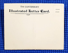 Vtg c1920's The Canterbury Illustrated Letter Card Eng 10 Photo Foldout Postcard picture
