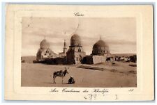 c1910's Tombs Of Calipas Khalifa Cairo Egypt Hand Cancel Posted Antique Postcard picture