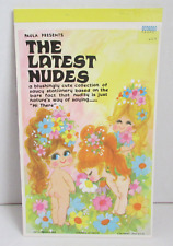 VINTAGE 1968 C.M. PAULA CO. The Latest Nudes Stationary Paper Notepad NOS picture