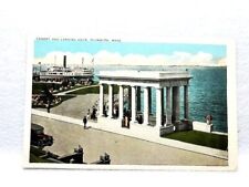Postcard Canopy and loading dock Plymouth Massachusetts MA  DB White Border Post picture