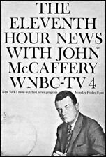 1961 WNBC Tv Ad~John McCaffery~New York City Eleventh Hour News ch 4 picture