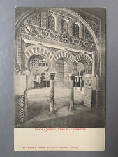 Vintage Seville Spain Alcazar Salon De Embajadores Postcard Unposted Espana Vtg picture