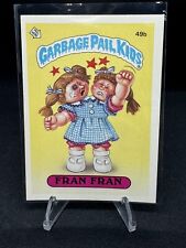 1985 Garbage Pail Kids Fran Fran #49b Matte Sticker card SP RARE Variation picture