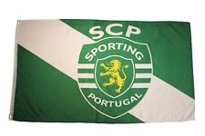 SPORTING  SCP  PORTUGAL Large 3' X 5' Feet  FLAG BANNER .. New picture