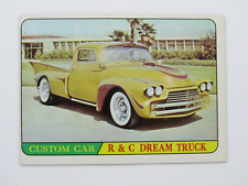 1968 Topps Hot Rods Custom Car R & C Dream Truck #19 picture