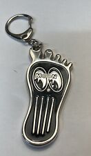 MOONEYES Metal Keychain. See Pics.  Black Cloth Lanyard 19” Included.  COOL picture