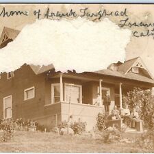 ID'd 1907 Los Angeles, CA House RPPC Home of Frank Loughead Real Photo Cali A70 picture
