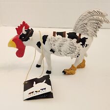 Cow Parade Cow Moo Flage Figurine 2002 Retired #7254 Rooster Westland Giftware picture