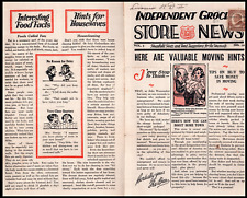 1927 IGA Store News Edward R. Rigney Hemlock NY Rochester Brewster Gordon Silver picture
