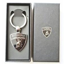 OFFICIAL Lamborghini Silver Keyring key holder keychain W/Box 2016 picture