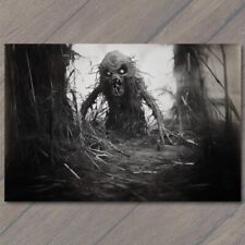 POSTCARD Creepy Weird Unreal Forest Monster Eerie Tree Unusual Crazy picture