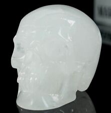 Angola Quartz Carved Skull Natural Crystal Sculpture Realistic Statue Healing picture