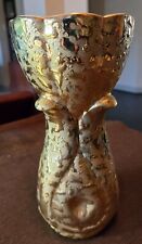 Vintage Weeping Gold 24KT Vase MCM picture