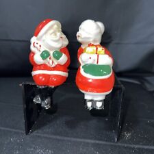 1950s Japanese Napco Kissing Santa Mrs Clause Salt Pepper Shakers Made In Japan picture