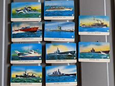 1940s Leaf Card-O Chewing Gum US Navy Series A Battleship Vintage Card Lot of 10 picture