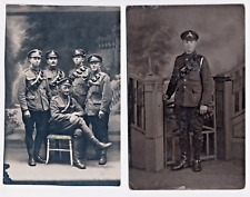 WWI Period British Royal Army Service Corps Soldiers Artillery RPPC Postcards picture