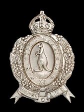 42nd Australian BN Capricornia Regiment Cap Badge Hallmarked Silver picture