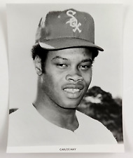 1970s Chicago White Sox Carlos May MLB Baseball Outfielder Vintage Press Photo picture