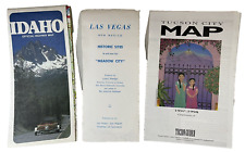 New Mexico Idaho Arizona vintage maps 1968 1987 1997 Lot of 3 picture