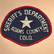 VINTAGE Adams County Colorado CO Police Sheriff’s Department Patch picture