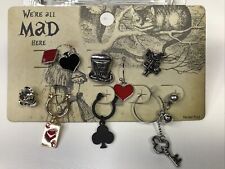 New Lewis Carrol Alice’s Adventures in Wonderland Icon Mix & Match Earring Set picture