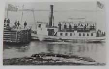 Steamship Steamer PHANTOM at Casco Bay Maine real photo postcard RPPC picture