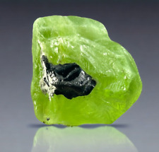 PERIDOT CRYSTAL WITH Magnetite from Kohistan Pakistan- 14 Grams picture