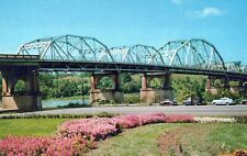 Knoxville Tennessee Alcoa Bridge Fort Loudoun Lake Karnes Bridge Postcard picture