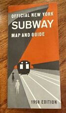 Vintage New York City Subway Map & Guide Official 1958 Edition NYCTA Mint Cond picture