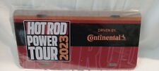 2023 Hot Rod Magazine Power Tour License Plate Still In Plastic Continental Tire picture